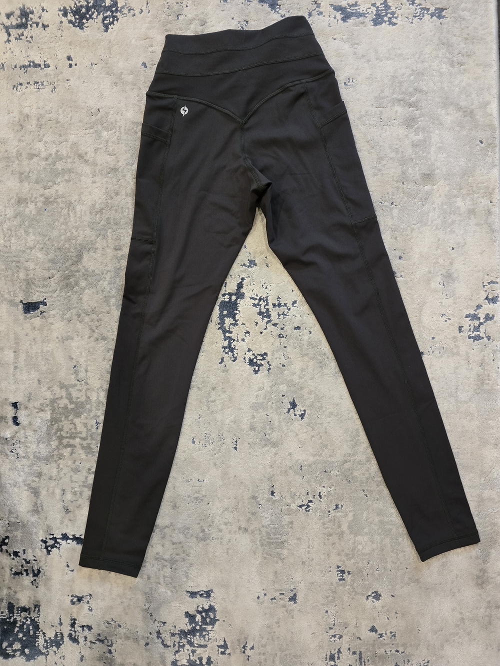 Popflex High-Waist Drawstring Cargo Leggings with Pockets, XS